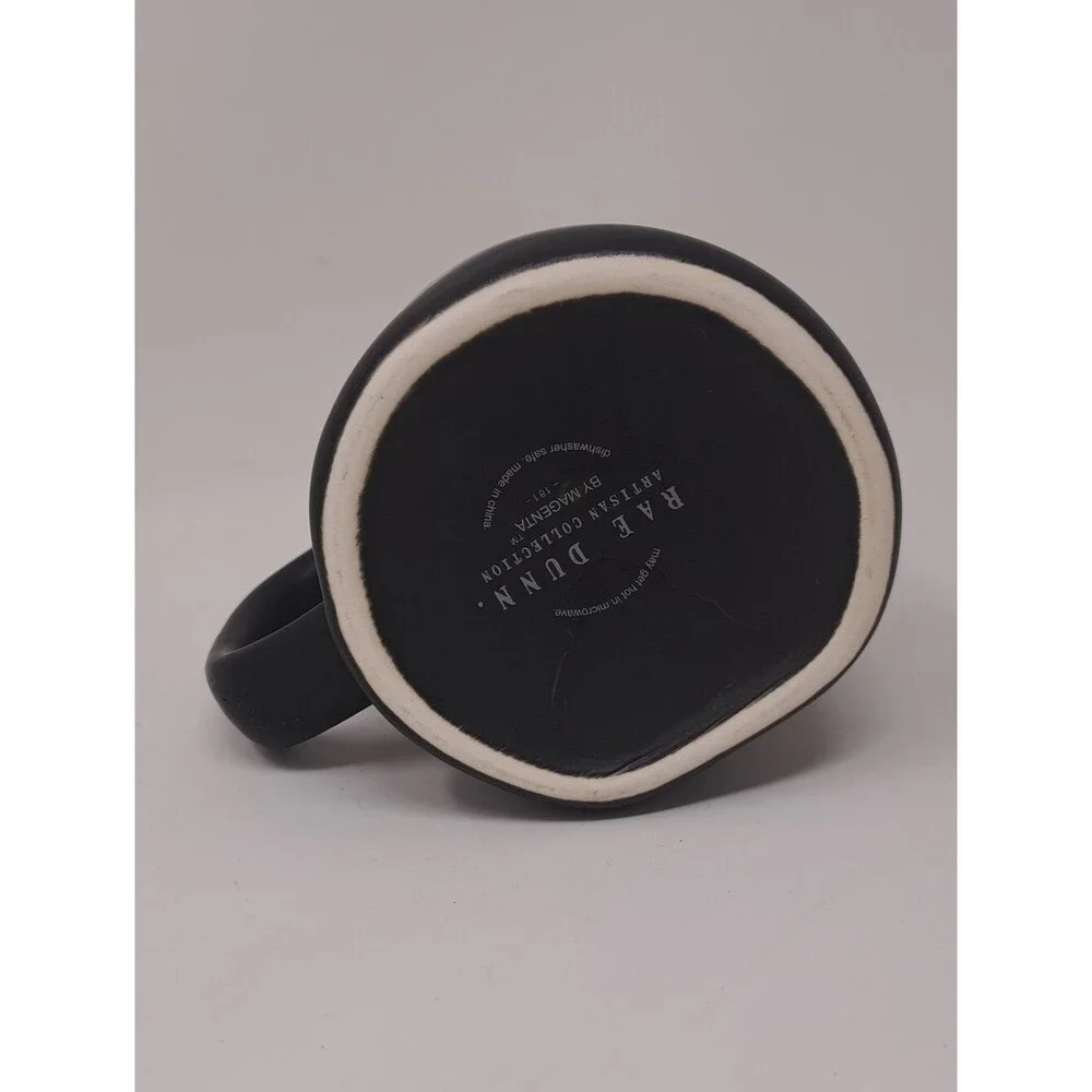 Rae Dunn Mug Artisan Collection Black #1 Dad Coffee Cup Drinkware Gift